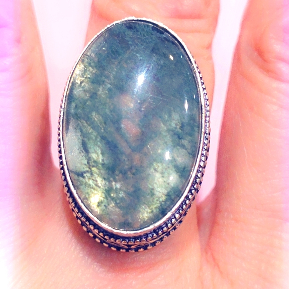 Moss Gemstone Ring